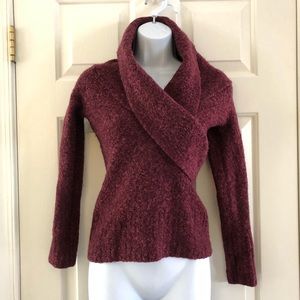 Burgundy Wool Sweater, S